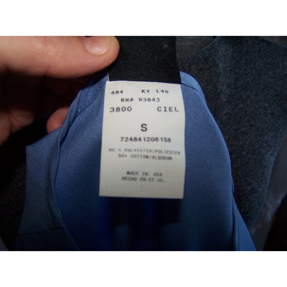 Cherokee Studio Scrub Top Ciel Blue V-Neck Chest Pocket 3800 Mens Small NWT - Picture 4 of 4
